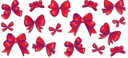 Red Ribbon Bows Design