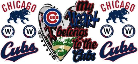 My Heart Belongs to the Cubs Design