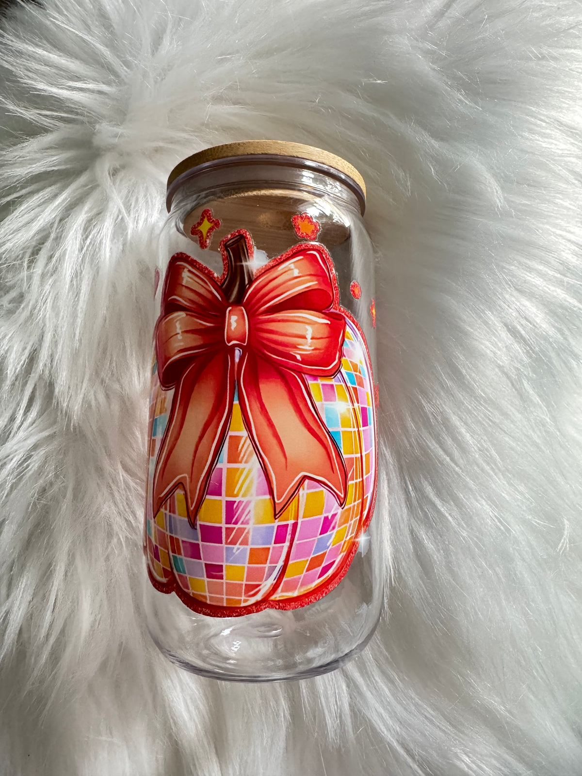 Orange Pumpkin Fall Acrylic Cup