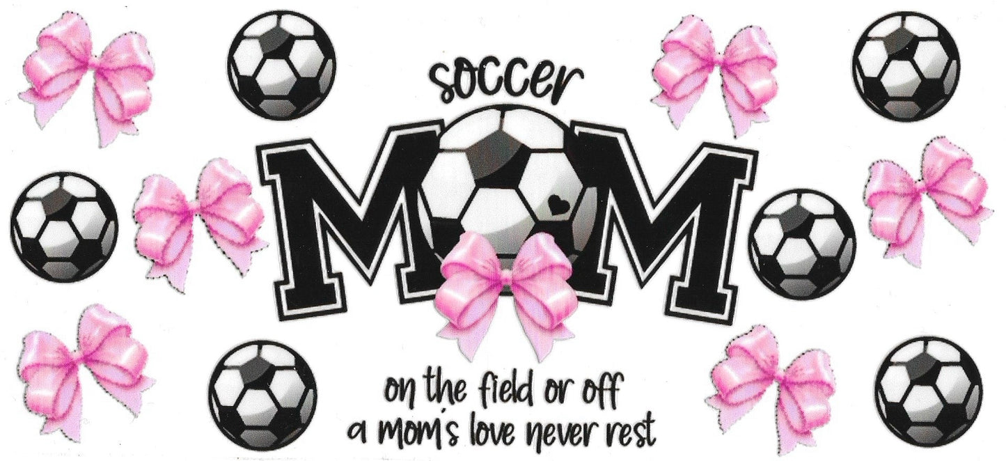 Soccer Mom Love Bows Design