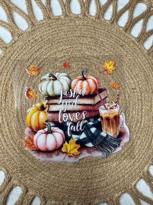 Just a Girl Who Loves Fall Decal