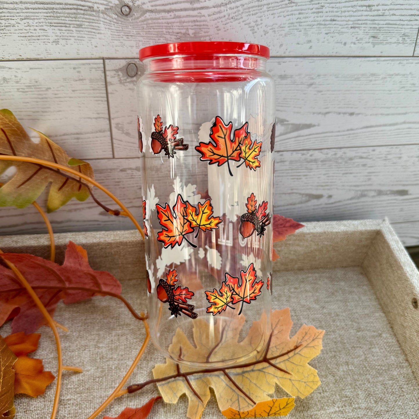 Getting Lit Candles Glass Cup