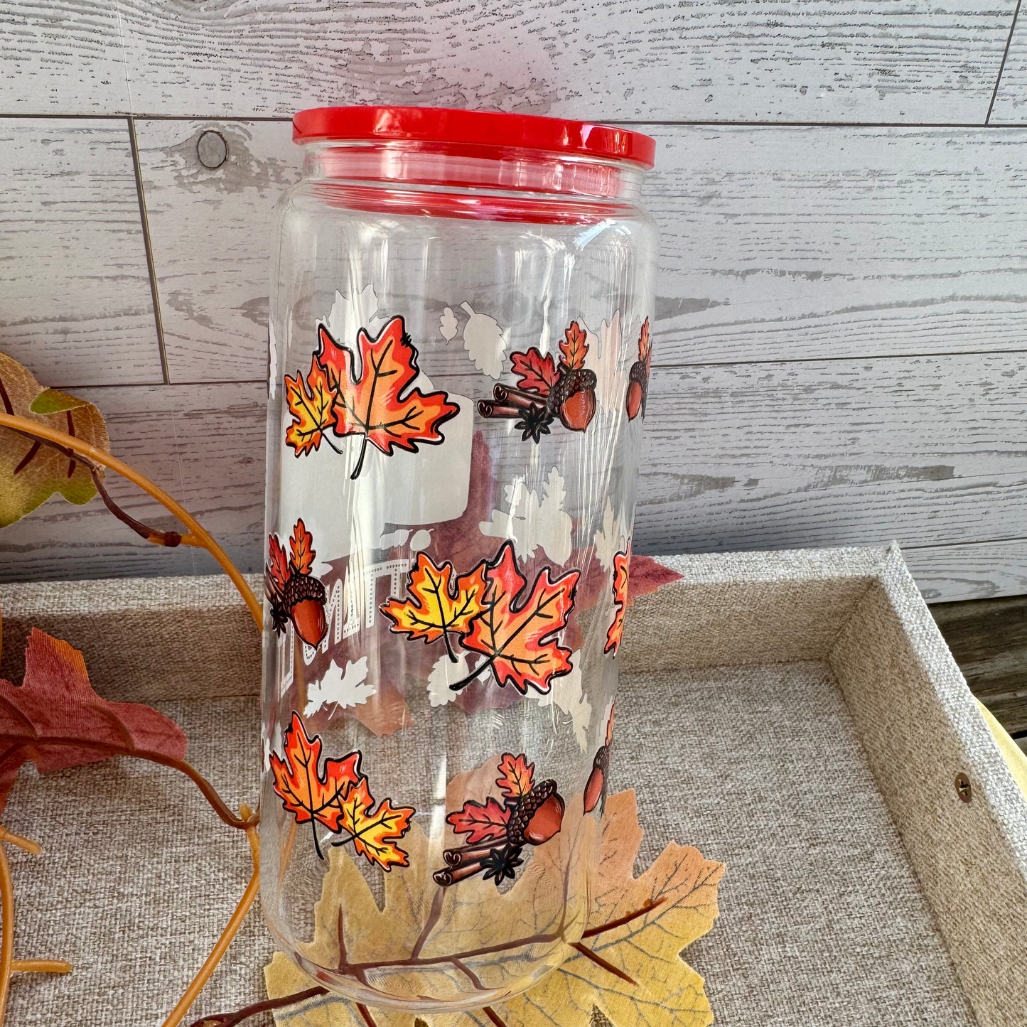 Getting Lit Candles Glass Cup