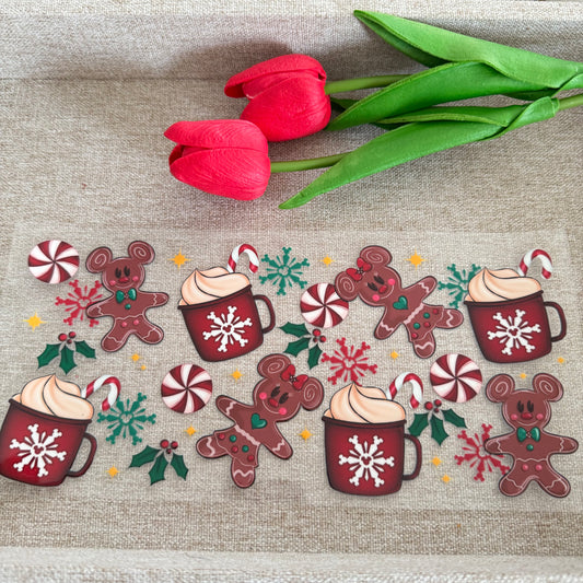 Gingerbread Peppermint Mugs Design