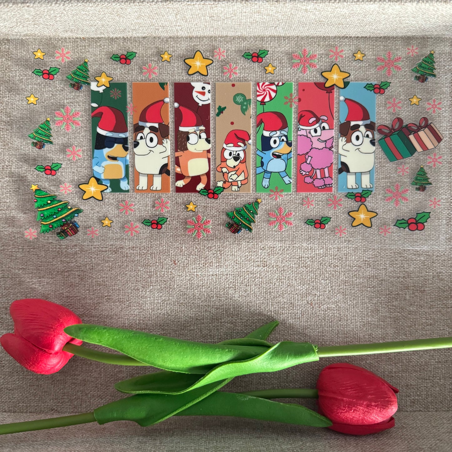 Christmas Blue Puppy & Characters Design
