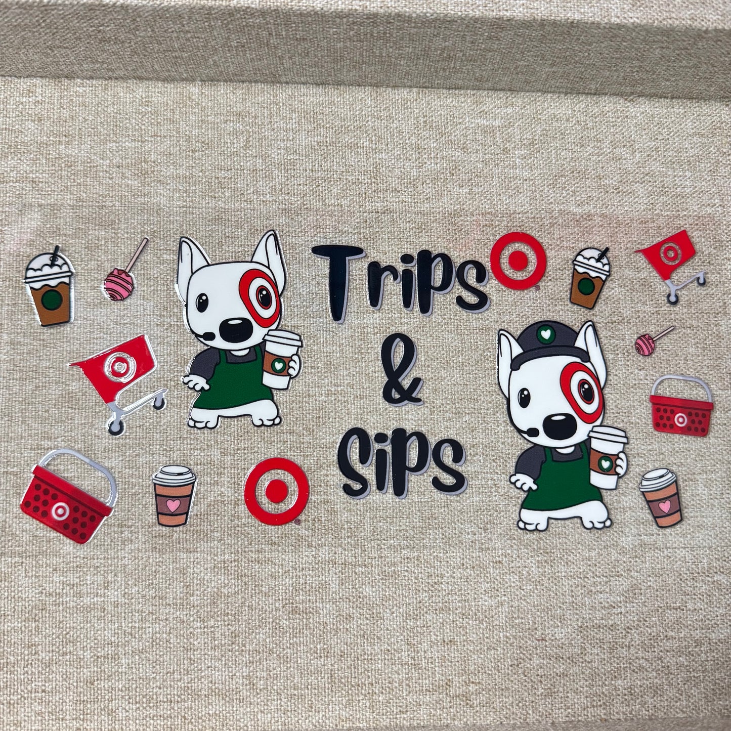 Trips & Sips Coffee Pup Design