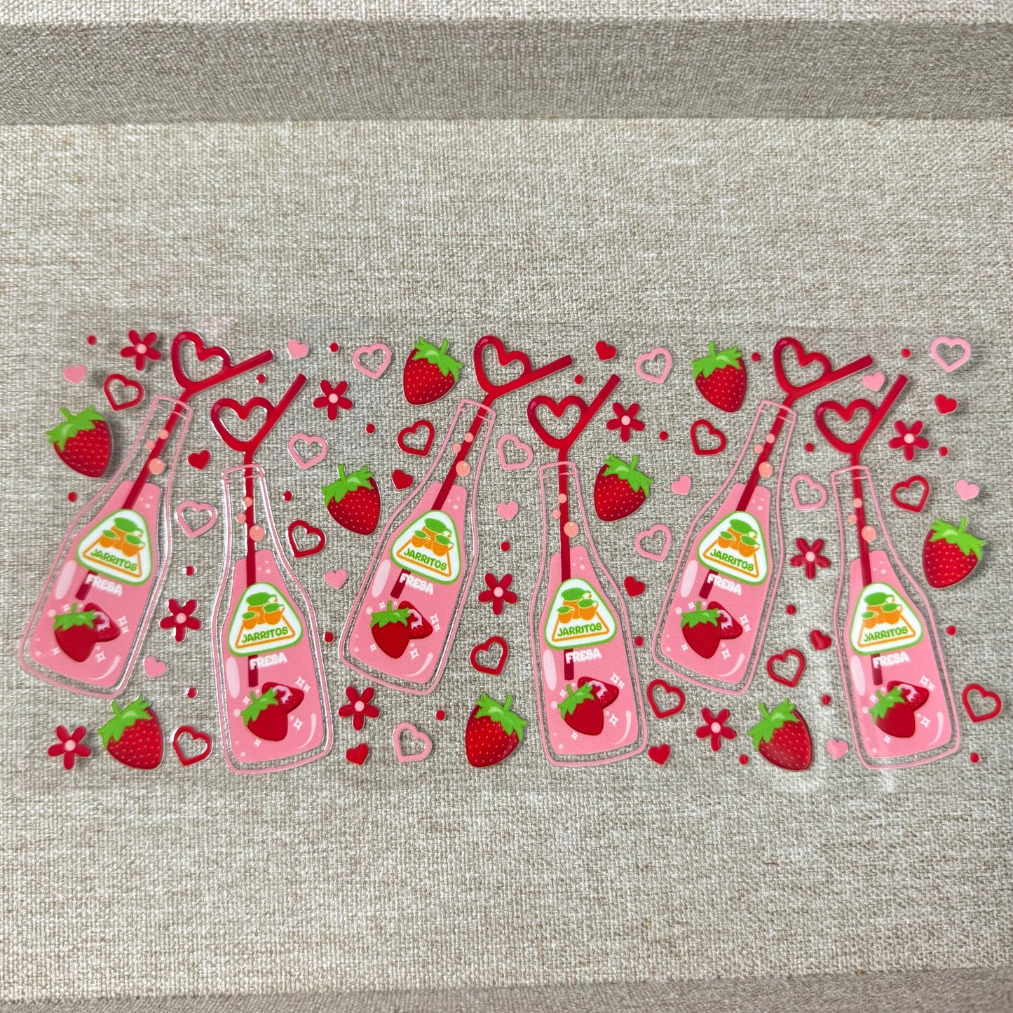 Red Strawberry Jarrito Design