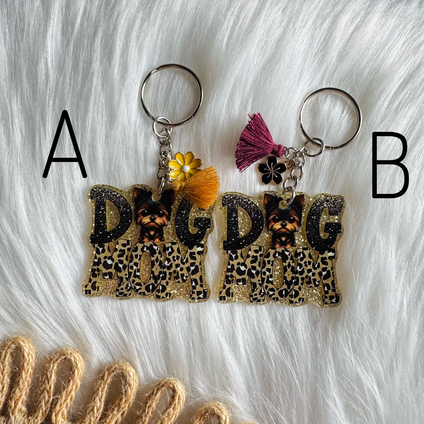 Dog Mom Keychain