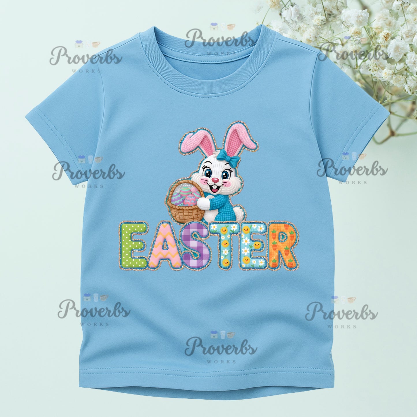 Easter Blue Bunny T-Shirt