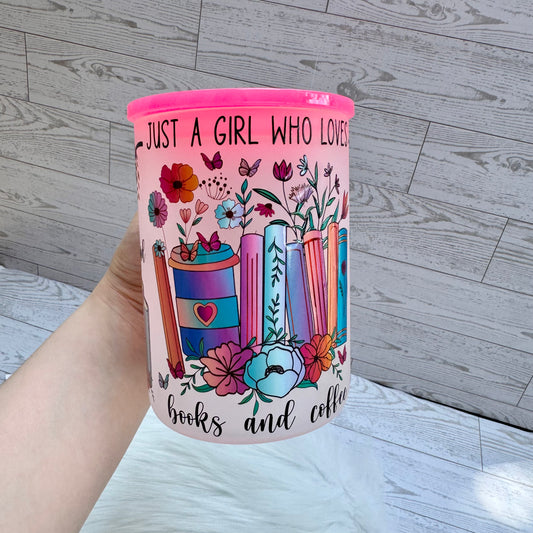 Books and Coffee Frosted Mug