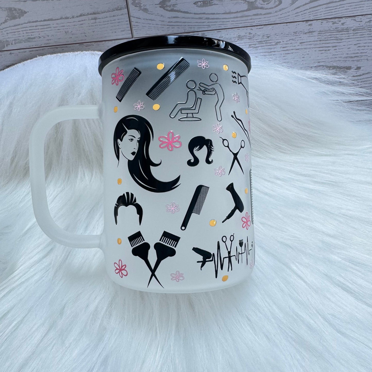 Hair Stylist Frosted Mug