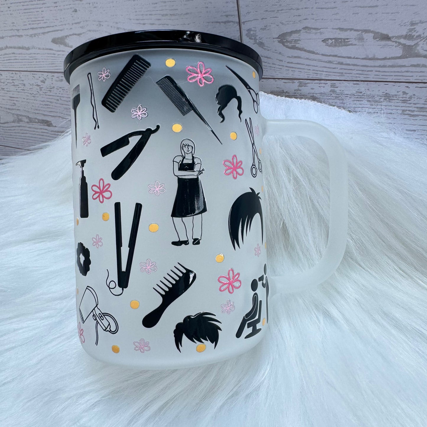 Hair Stylist Frosted Mug