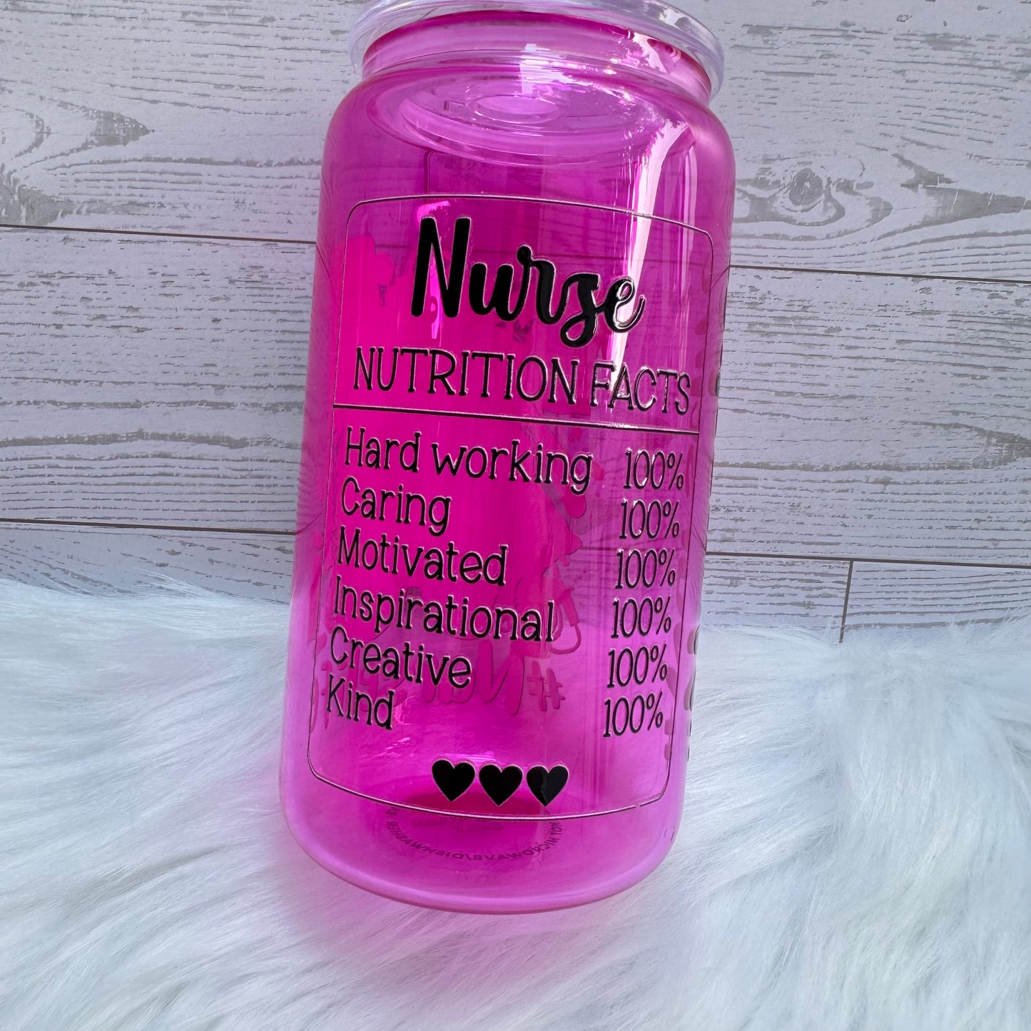 Nurse Life Facts Glass Cup