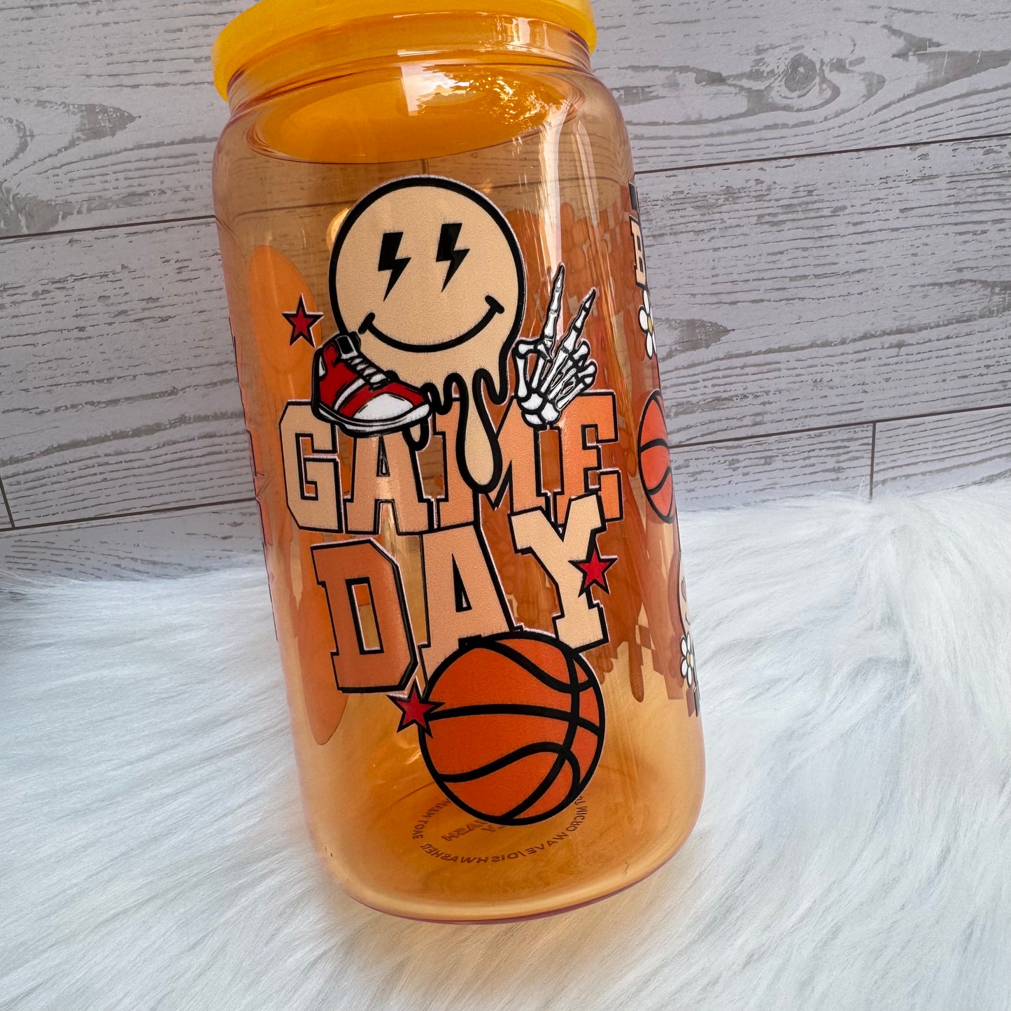 Basketball Mama Glass Cup