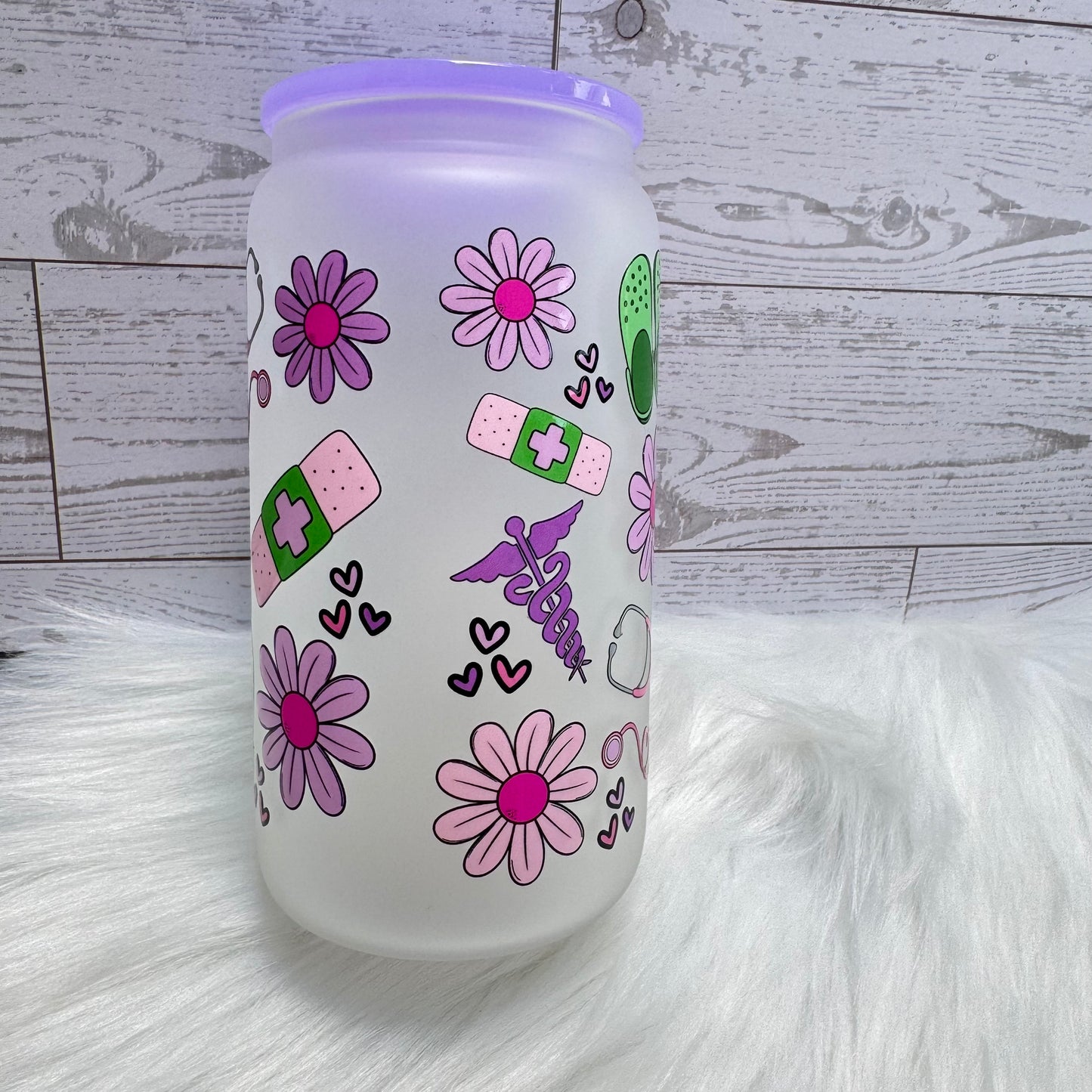 Certified Nursing Assistant Frosted Glass Cup