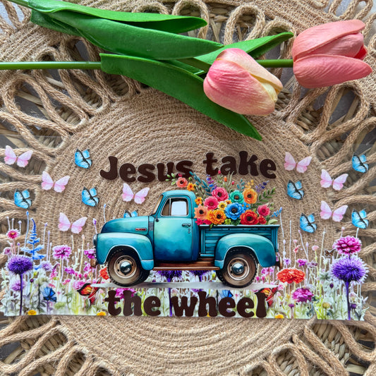 Jesus Take The Wheel Faith Design
