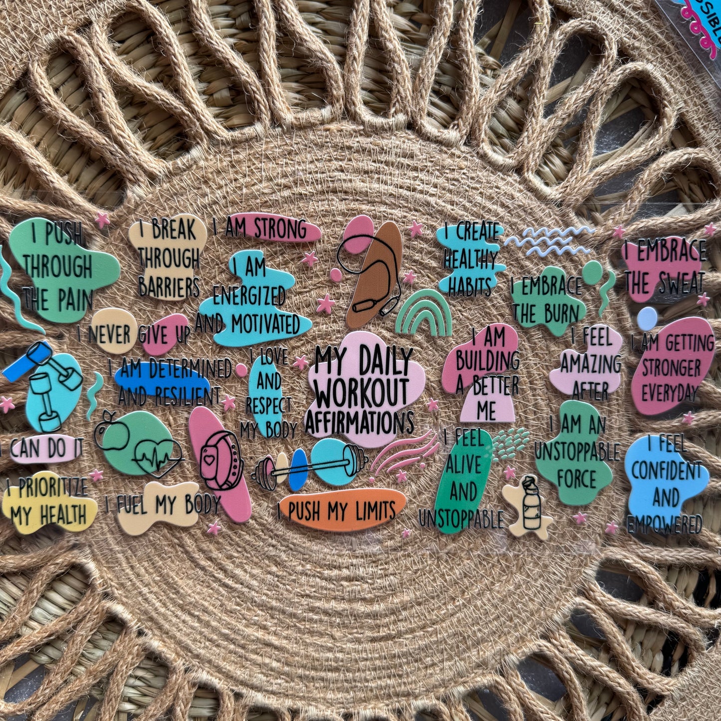 Workout Affirmations Design