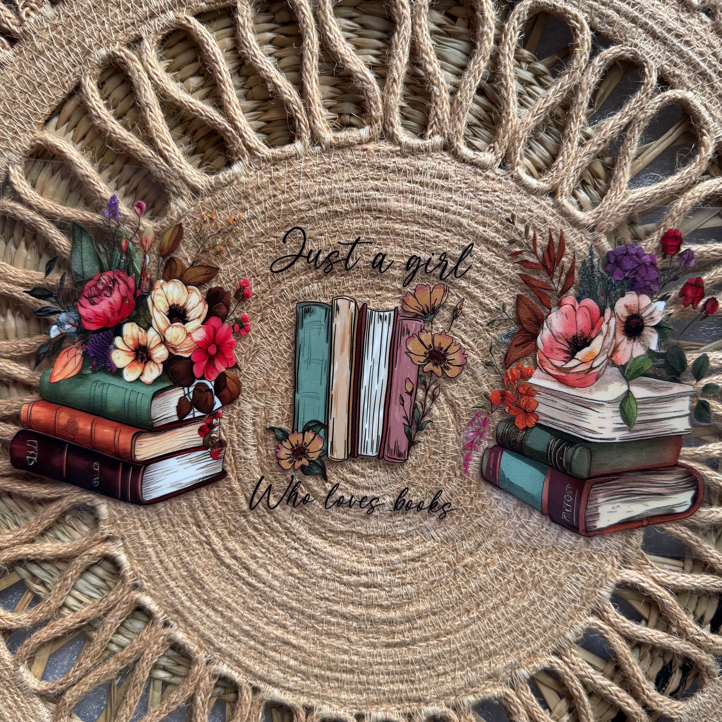 A Girl Who Loves Books Design