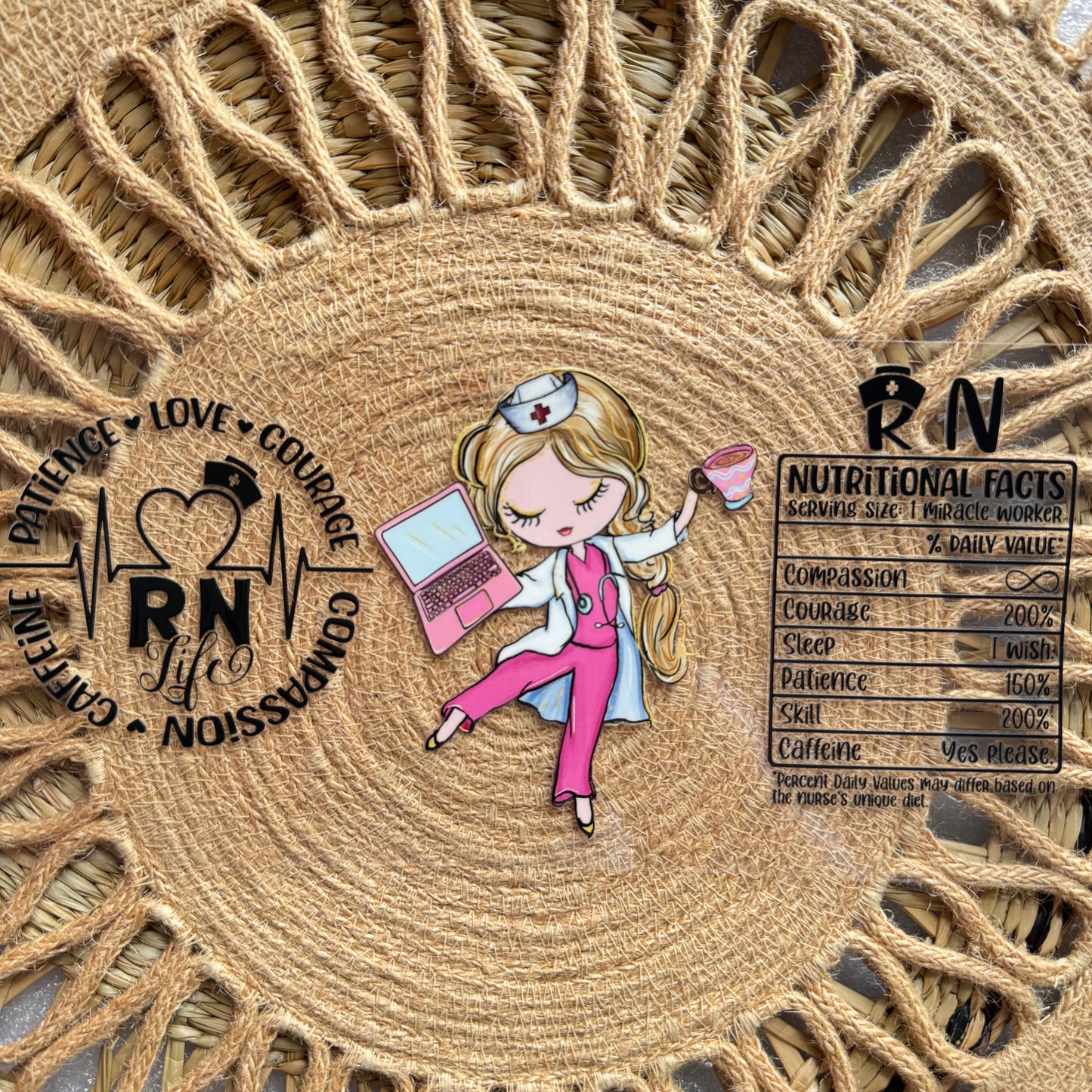 RN Girl Nutritional Facts Design