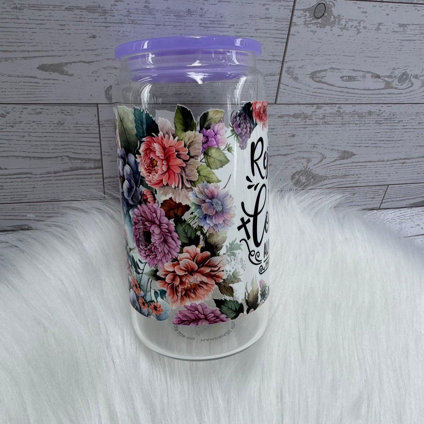 Rejoice in the Lord Glass Cup