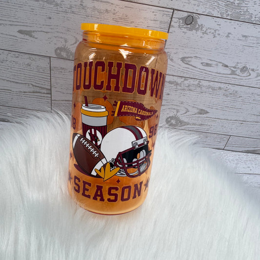 Touchdown Season Glass Cup
