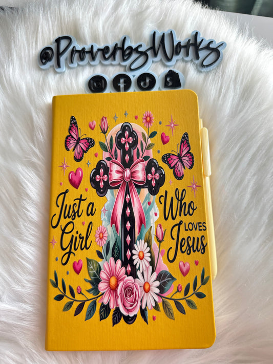 Just a Girl Who Loves Jesus A5 Notebook