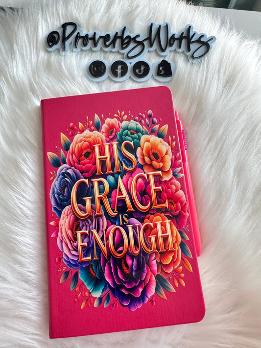 His Grace is Enough A5 Notebook