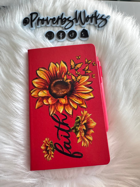 Faith Sunflower A5 Notebook