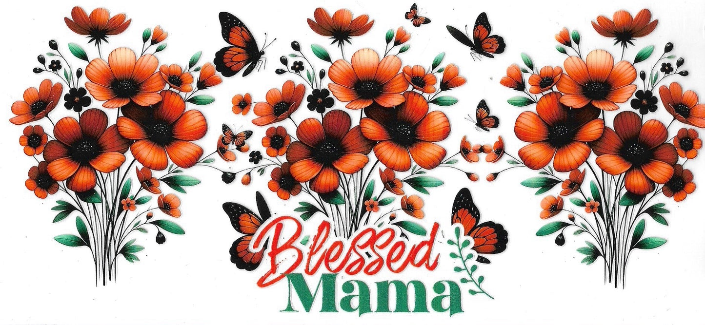 Floral Blessed Mama Design