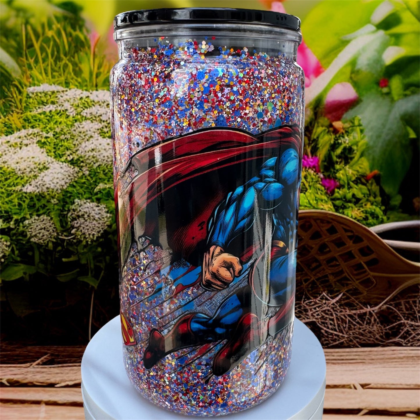 Super Hero Acrylic Snowglobe Cup