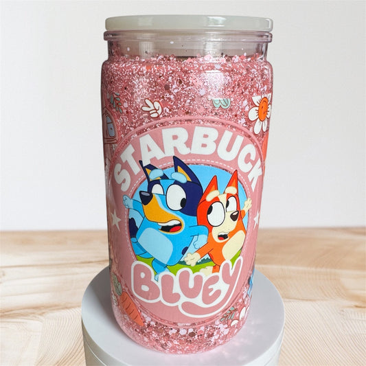 Bluey Acrylic Snowglobe Cup