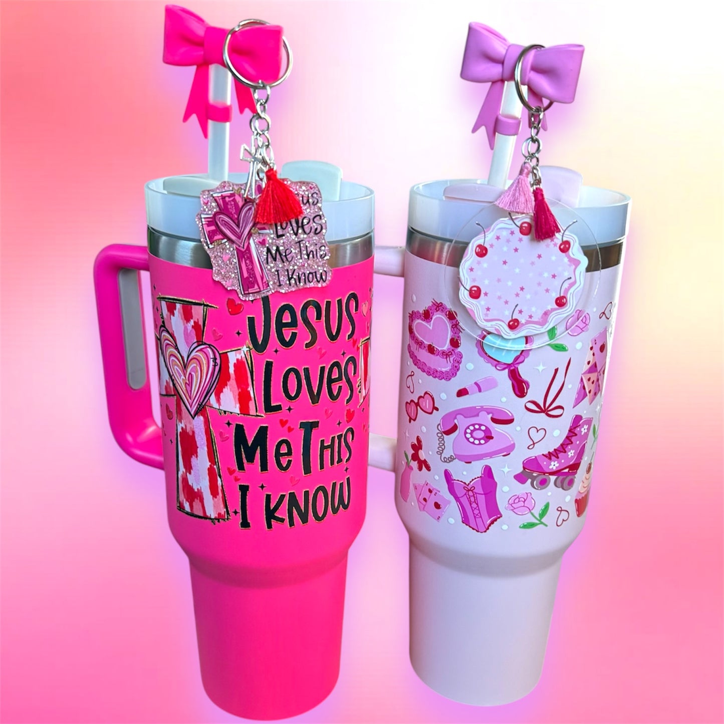 Tumbler with Keychain of Your Choice