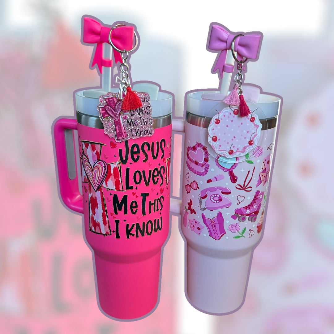 Tumbler with Keychain of Your Choice