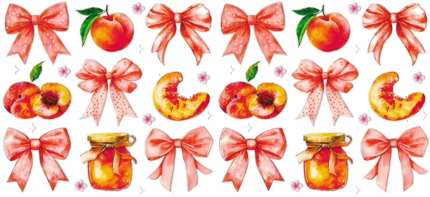 Peach Jam Bows Design
