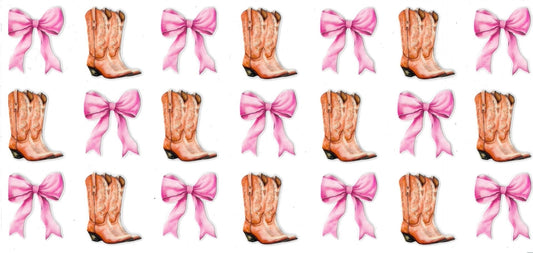 Boots and Bows Pattern Design
