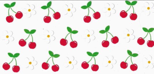 Cherry and Flowers Pattern Design
