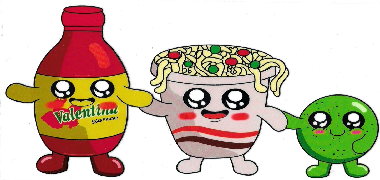 Cartoon Noodles Combo Design