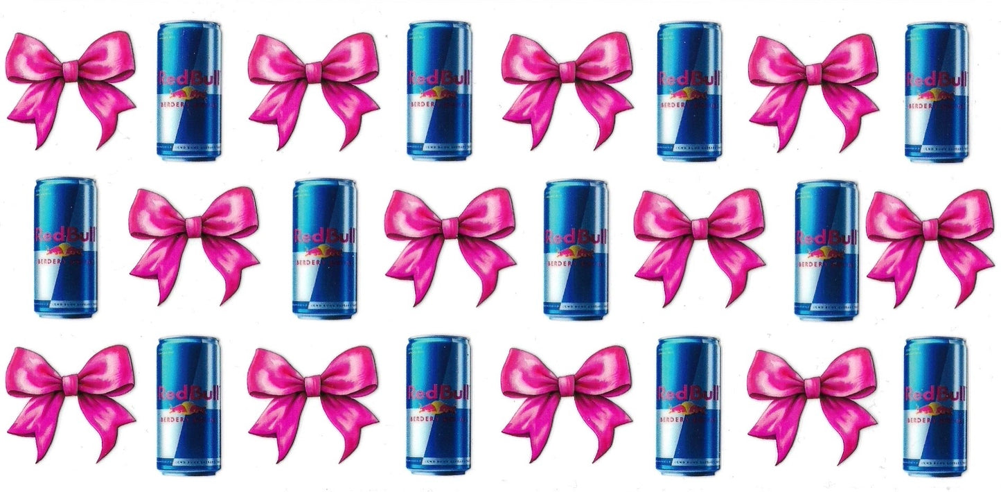 RedBull Cans Bows Design