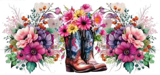 Floral Boots Design