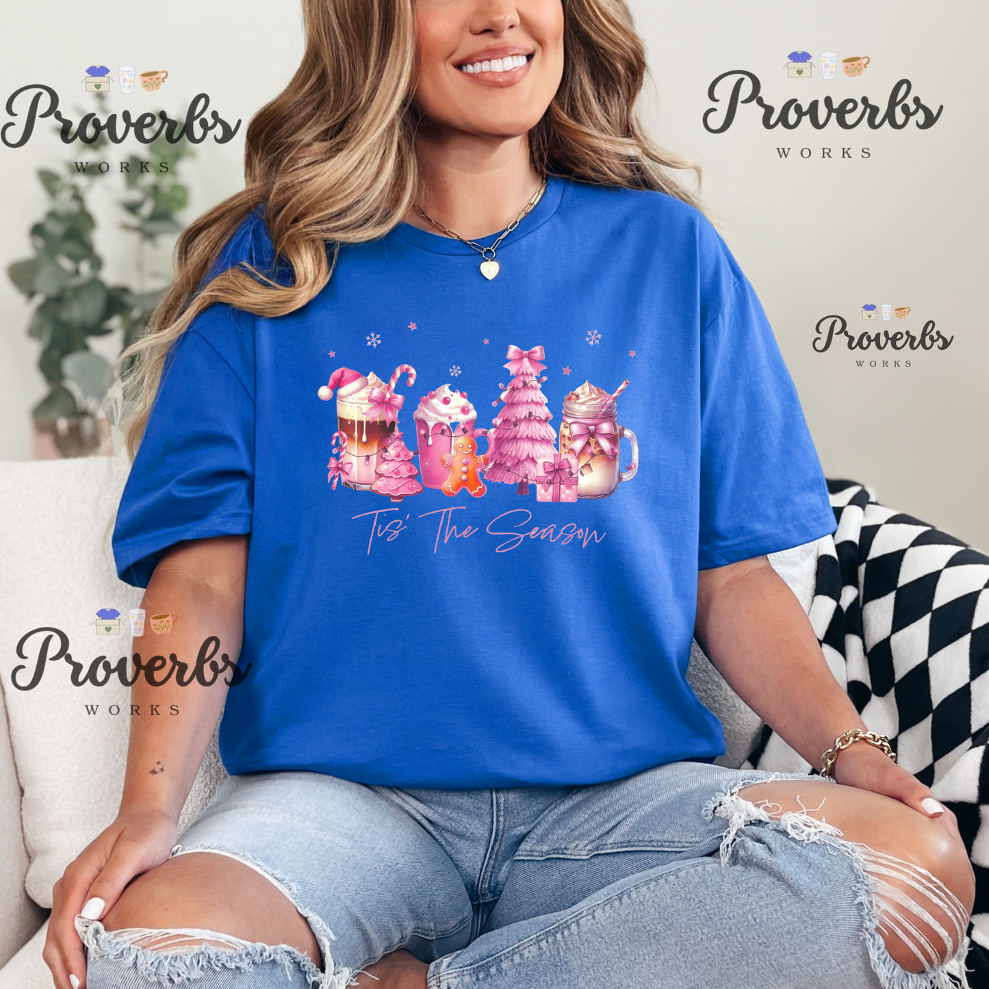 Tis the Season Pink Christmas T-Shirt