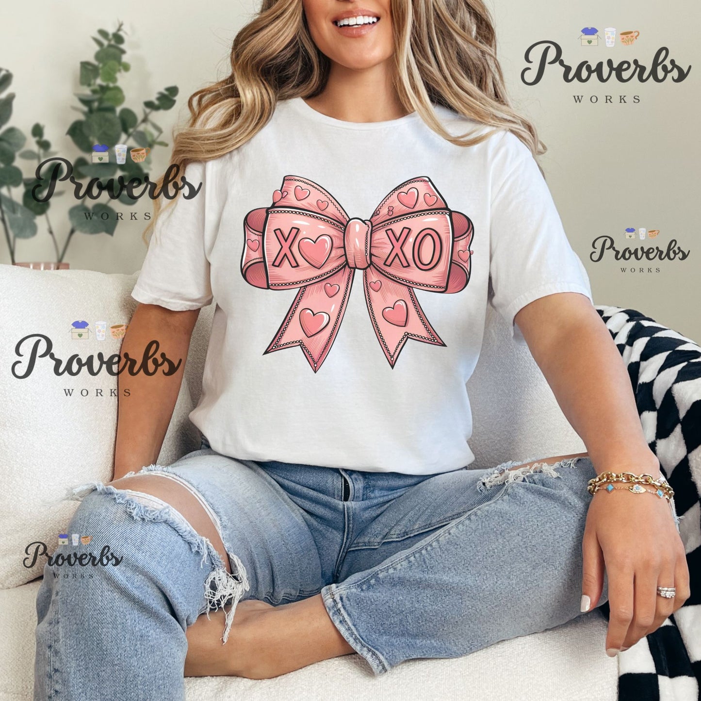XoXo Pink Bow T-Shirt