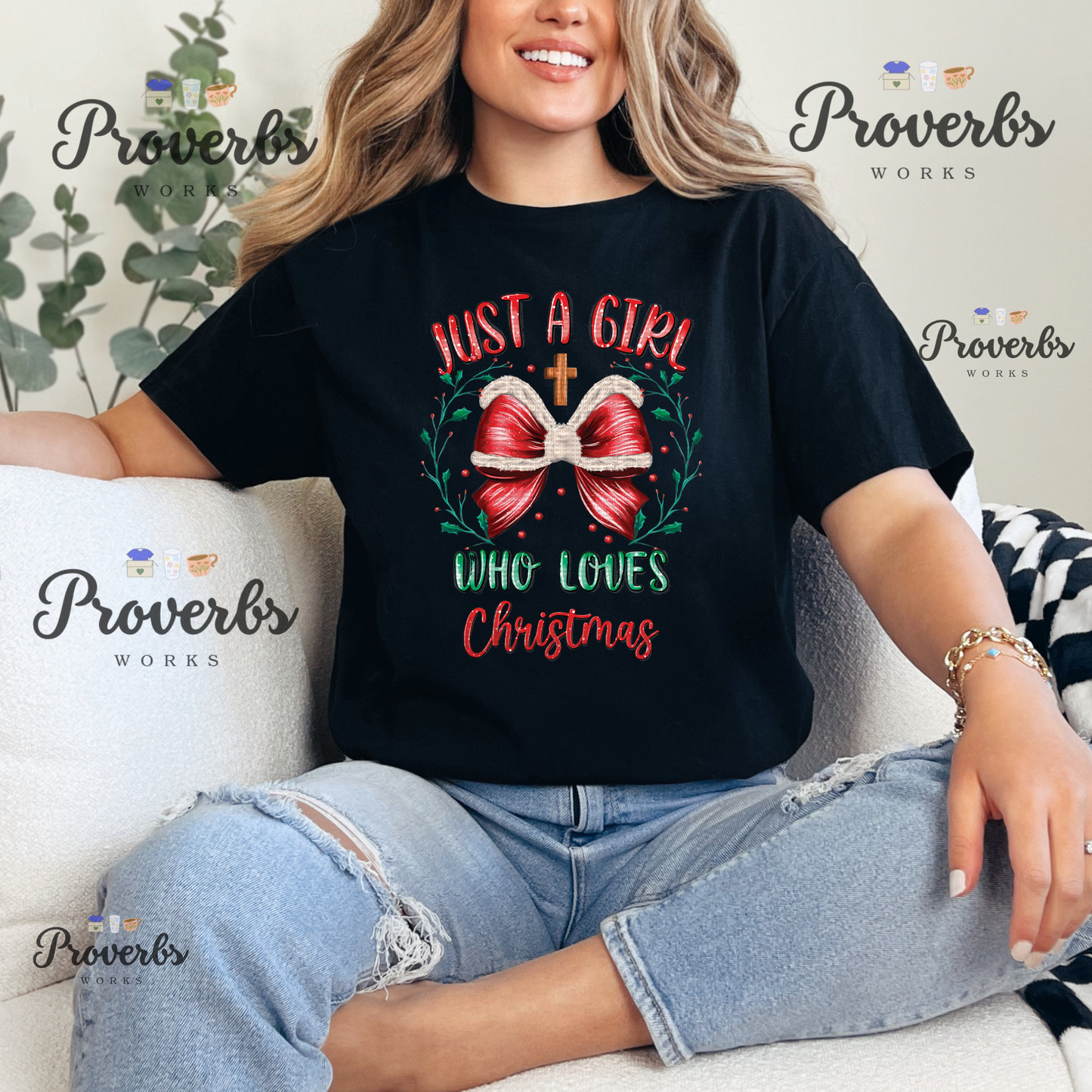 Just a Girl Who Loves Christmas T-Shirt