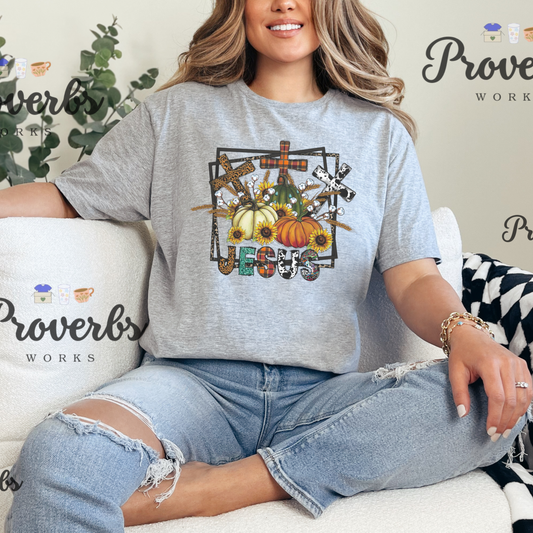 Jesus Fall/ Seasonal Theme T-Shirt