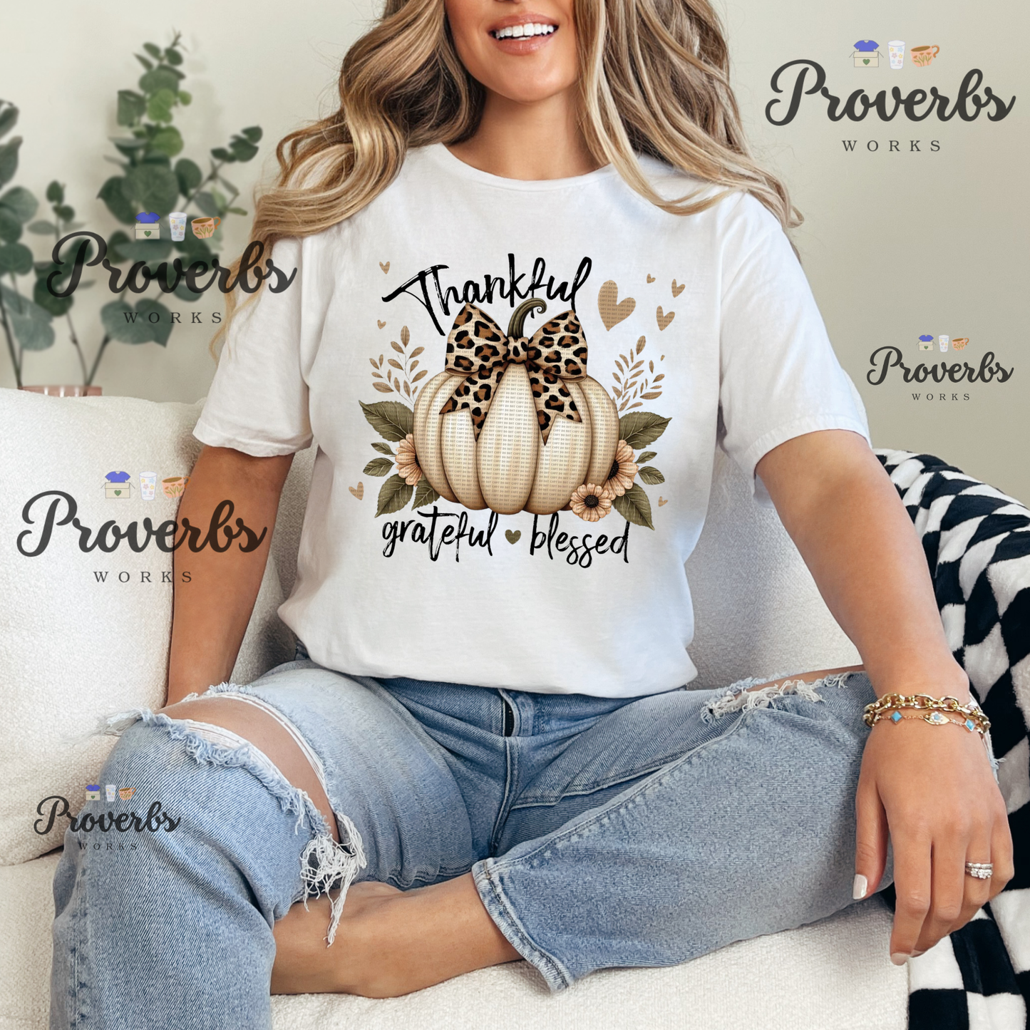 Thankful Grateful Blessed T-Shirt