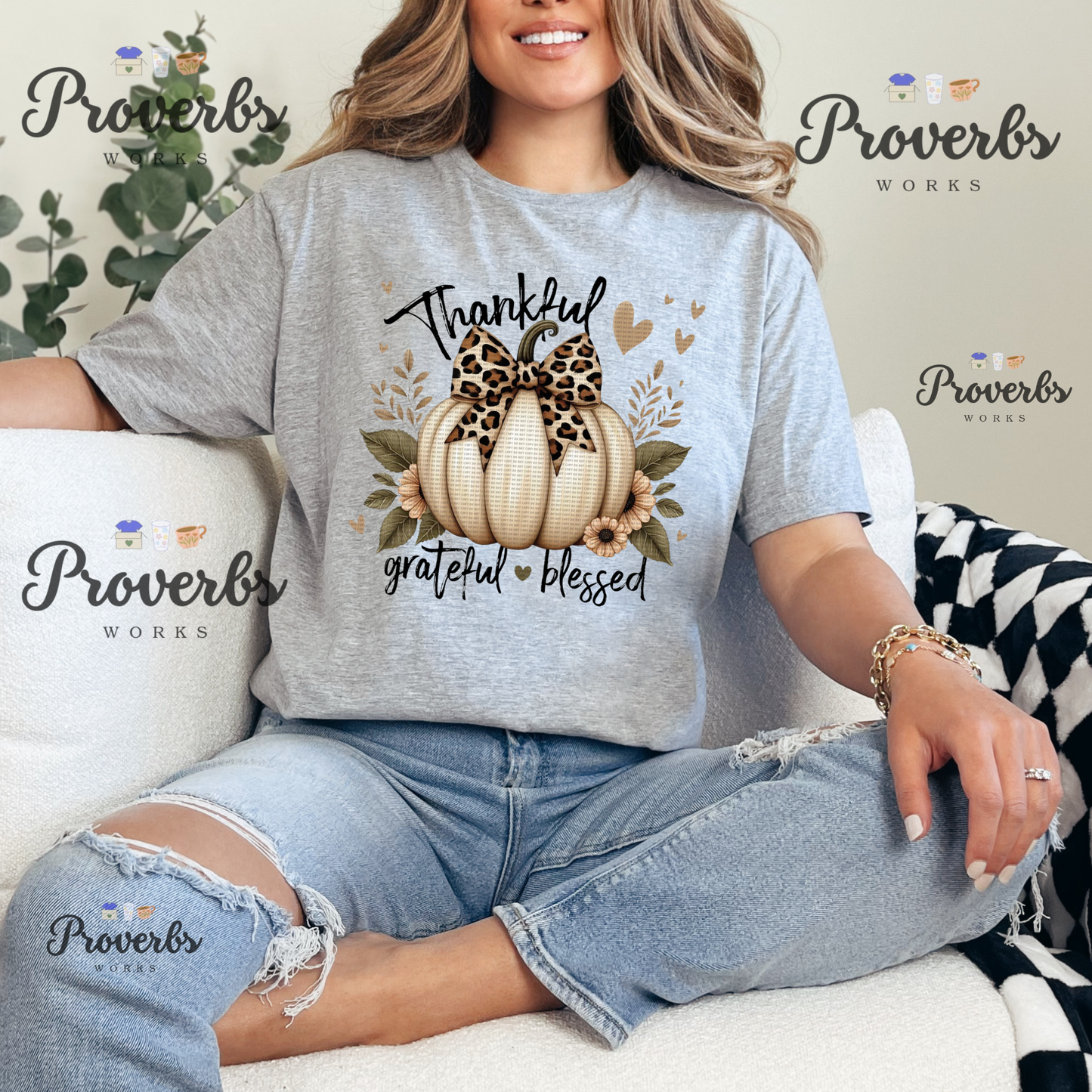 Thankful Grateful Blessed T-Shirt