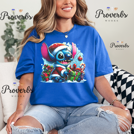 Blue Guy Christmas T-Shirt