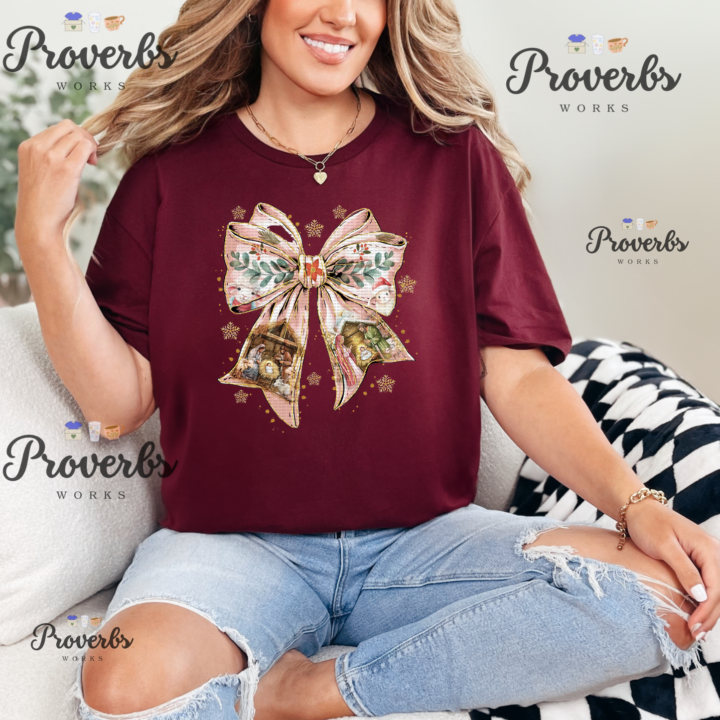 Nativity Bow T-Shirt