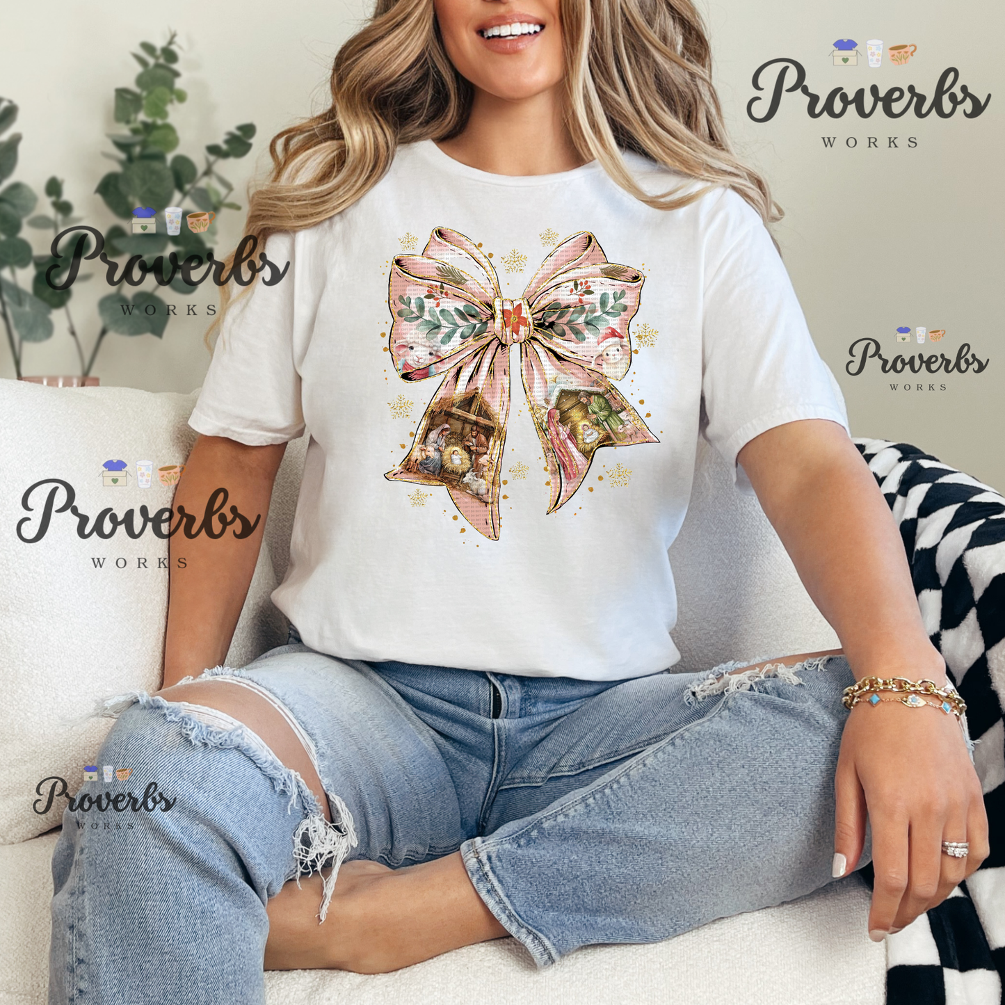 Nativity Bow T-Shirt