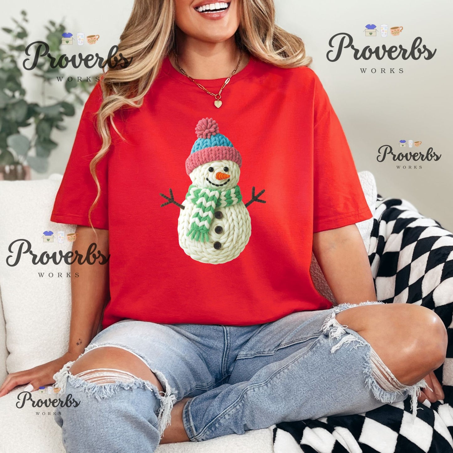 Cozy Faux Fur Snowman T-Shirt