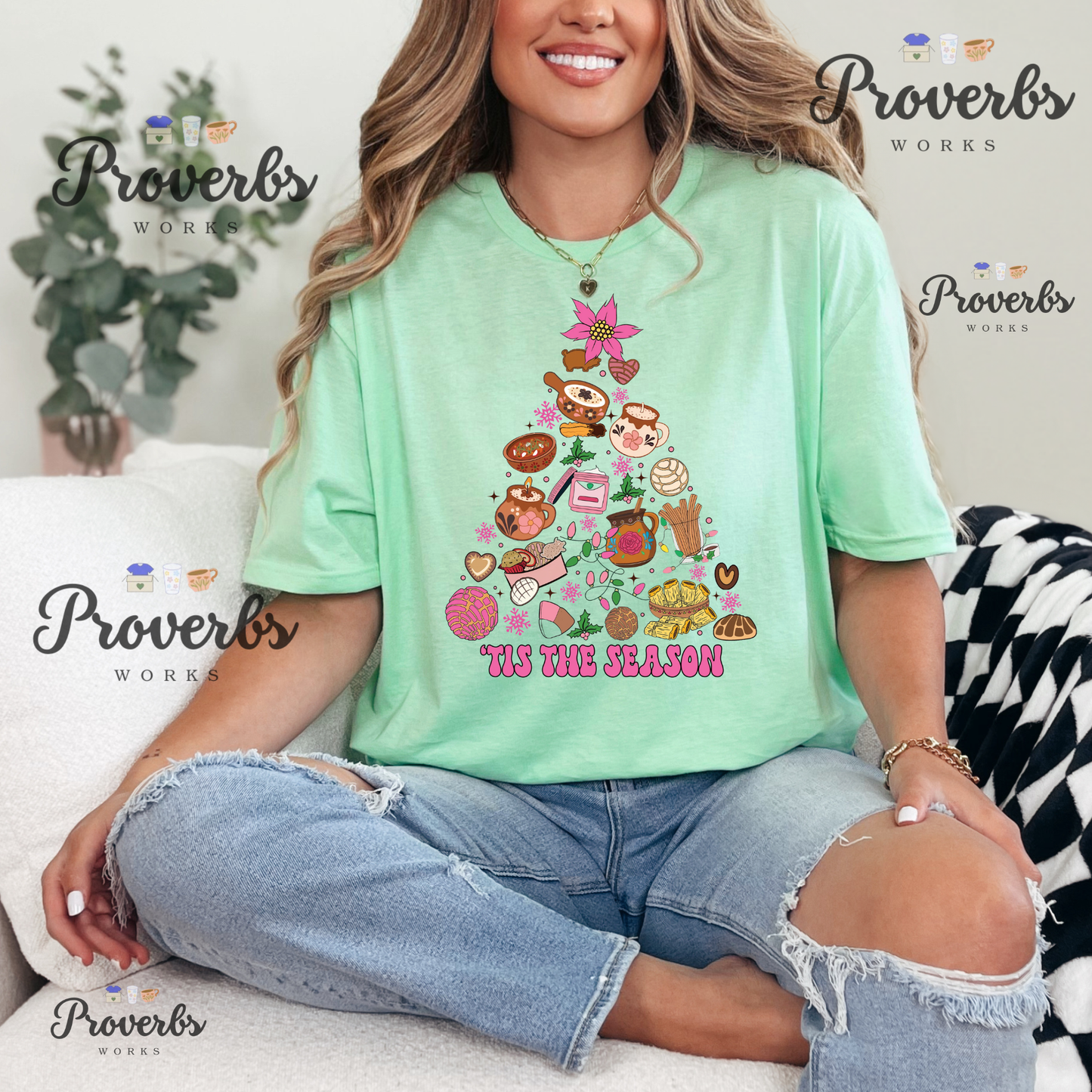Tis The Season Pan Dulce Tree T-Shirt